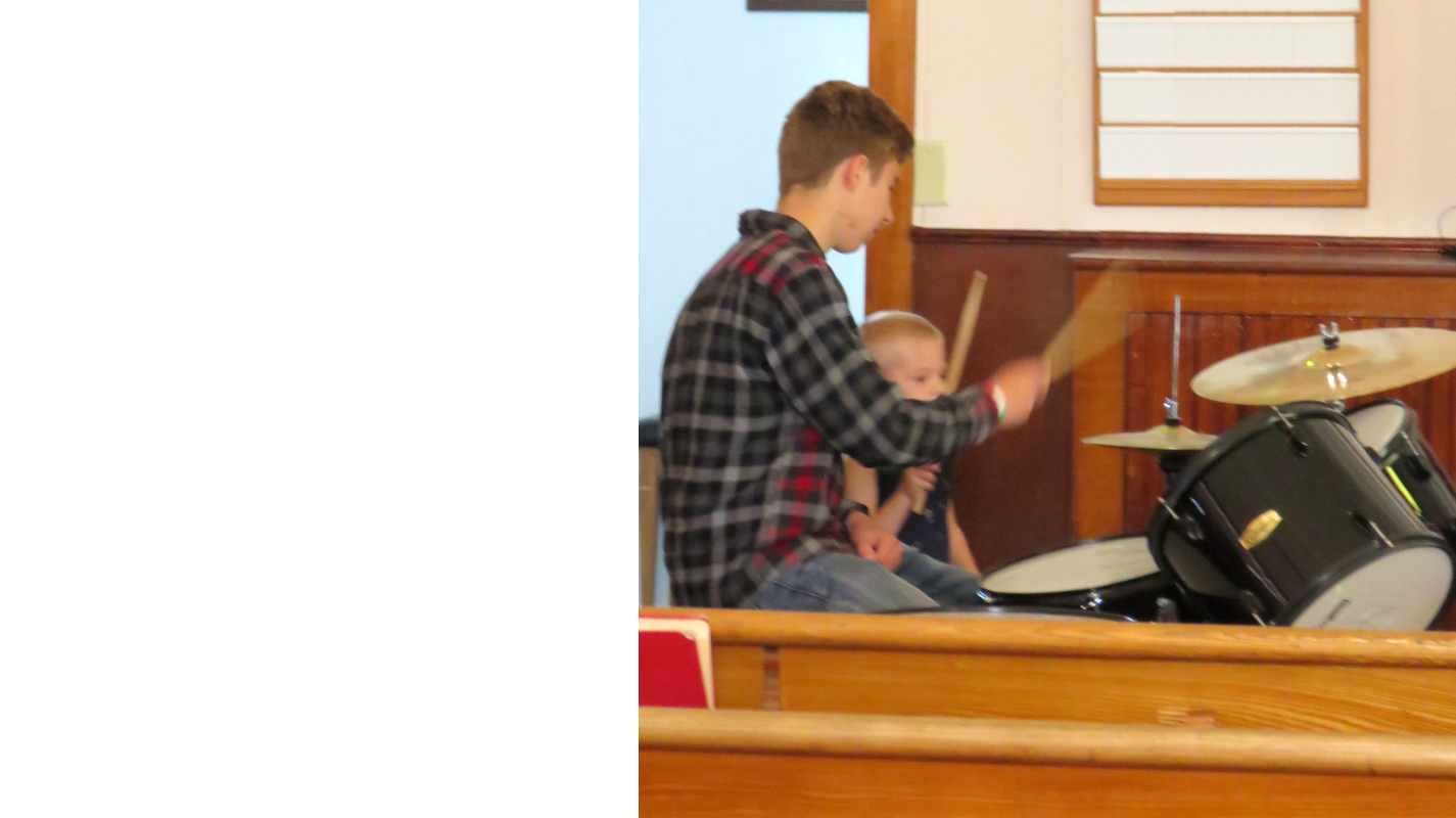 George on Drums